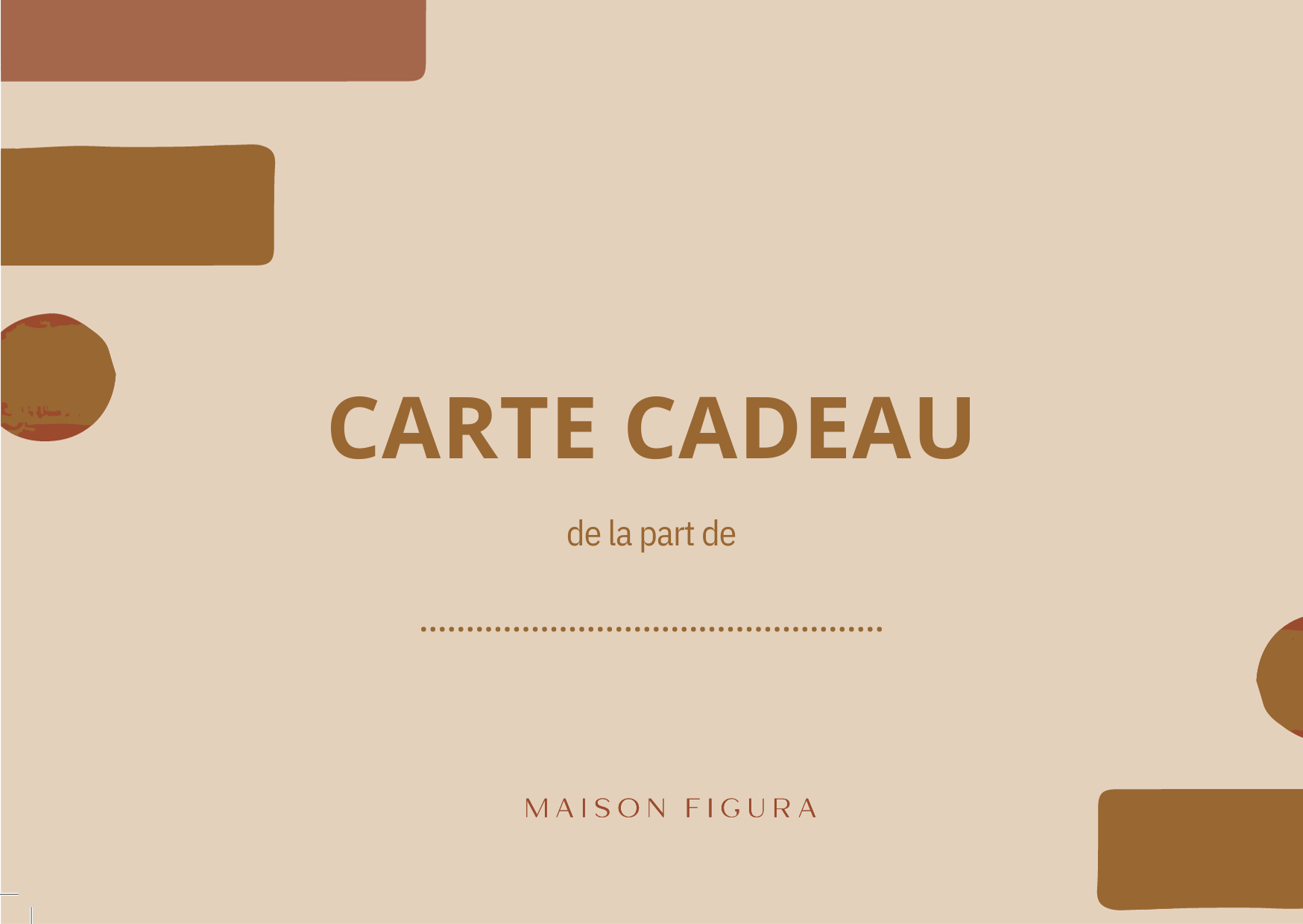 Carte cadeau Maison Figura